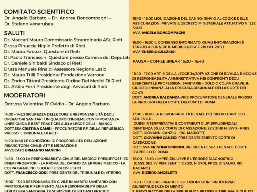 Responsabilità Sanitaria