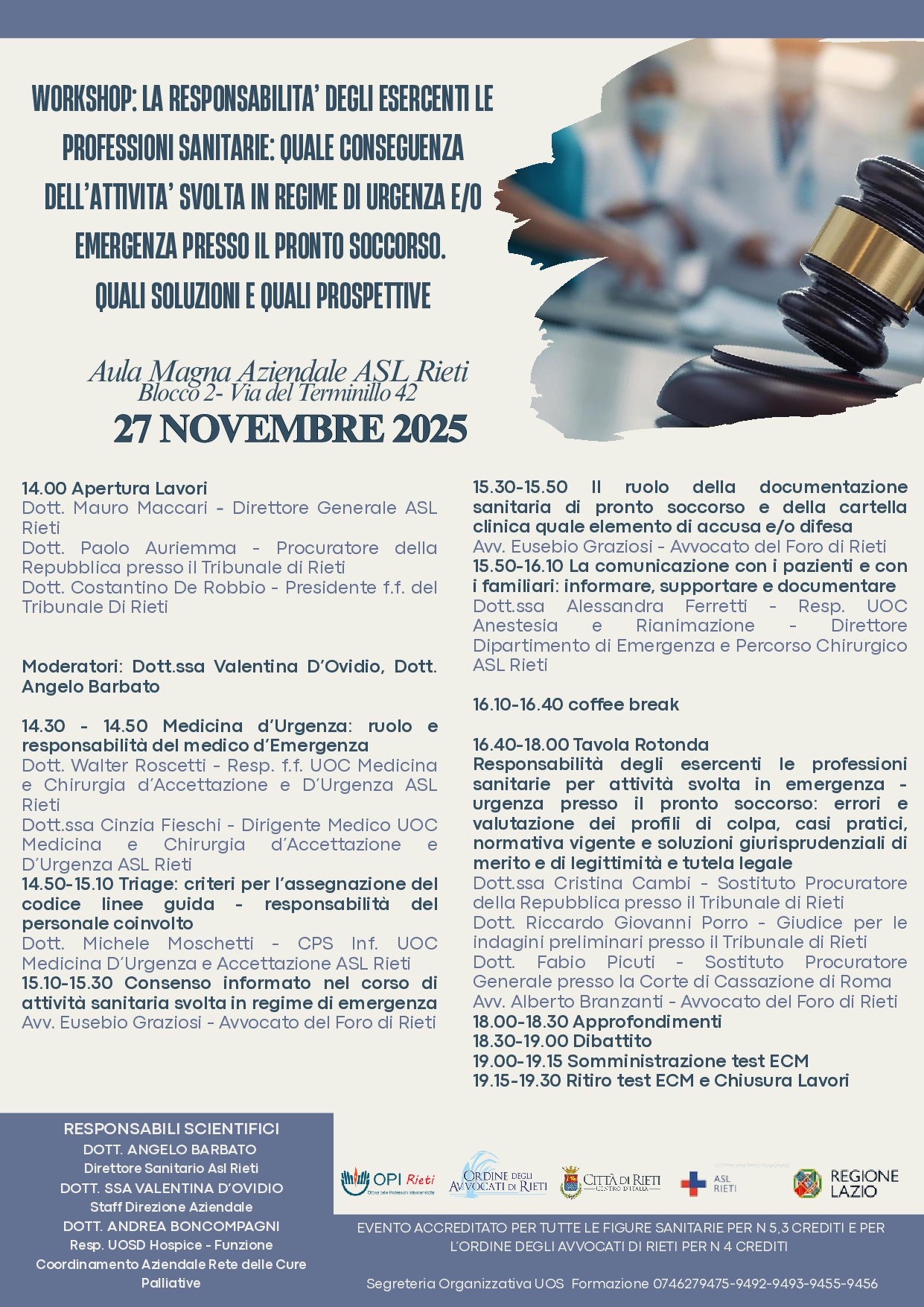 La responsabilità degli esercenti le professioni sanitarie